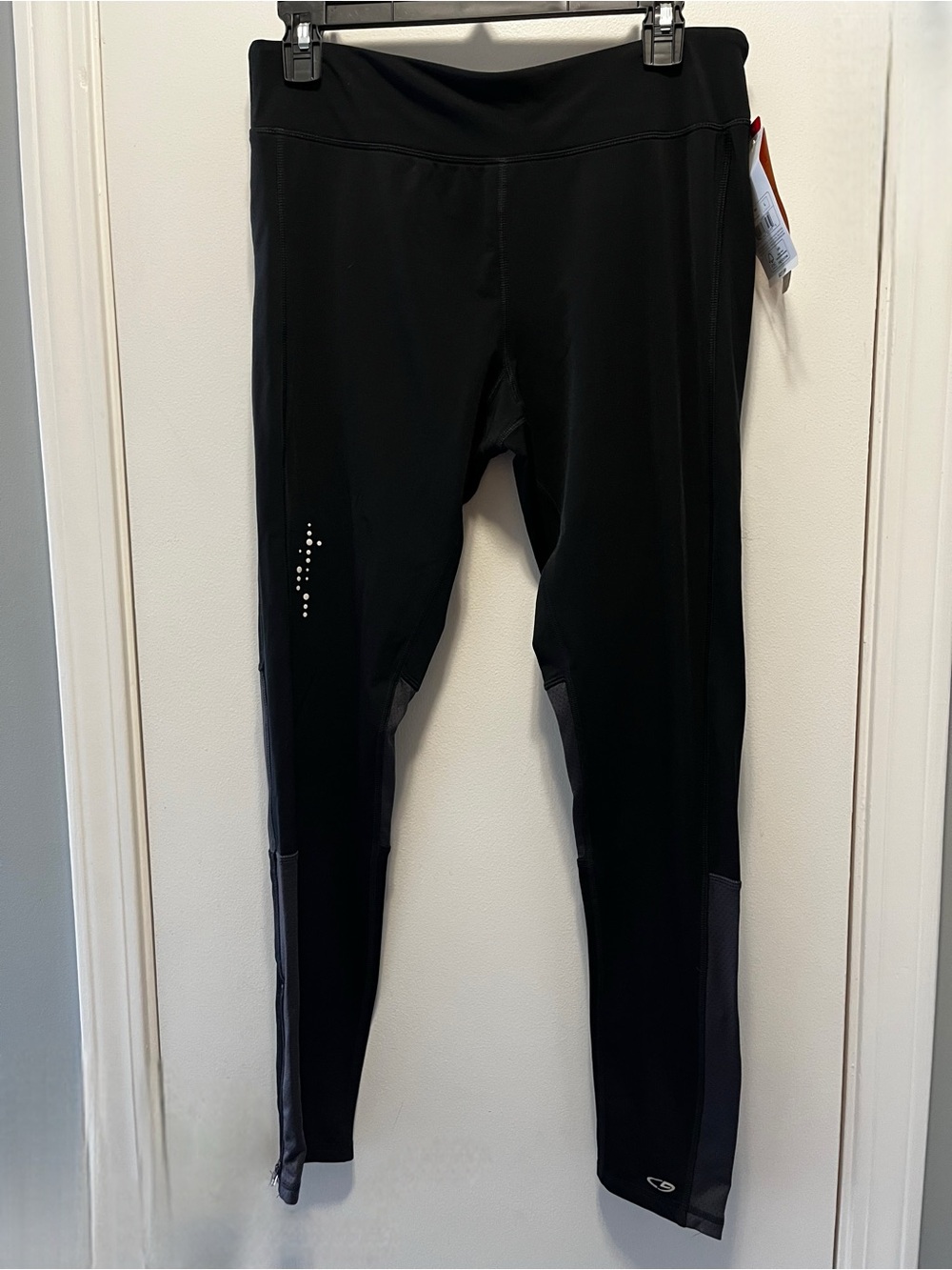 Champion Large Power Core Warm Compression Dry Wicking Black Athletic Leggings